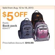 costco canada roots backpack