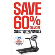 Save 60% or More on Selected Treadmills