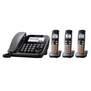 Panasonic Kxtg283 Dect 6.0 1 Corded + 3 Cordless Phone w/ Answering Machine - $69.99