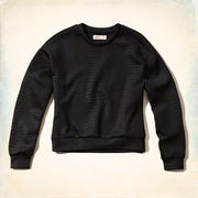 Neoprene Embossed Crew Sweater - $14.78 ($22.17 Off)