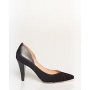 Suede & Leather Pointy Toe Pump - $119.99 (20% off)