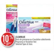 10% off Clearblue Pregnancy or Ovulation Test