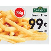 Cavendish French Fries - $0.99