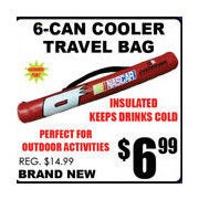 6-Can Cooler Travel Bag - $6.99