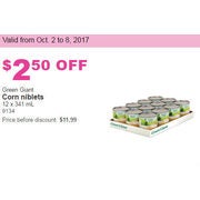 Green Giant Corn Niblets - $9.49 ($2.50 off)