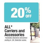 All Carriers and Accessories - 20% off