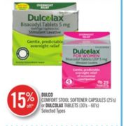 15% Off Dulco Comfort Stool Softener Capsules 