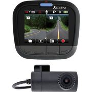 Cobra Dual Channel Dash Camera with Front and Rear Cameras and iRadar App Connectivity - $148.00 (50% off)