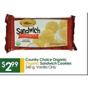 Country Choice Organic Organic Sandwich Cookies - $2.99