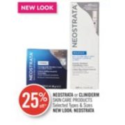 25% Off Neostrata or Cliniderm Skin Care Products