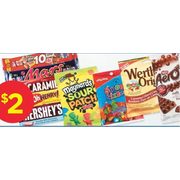 Nestle, Mars Hershey's or Cadbury Snack Size Chocolate Bars Maynards or Mondoux Candy or Werther's Candy or Aero or Hershey's Tabl