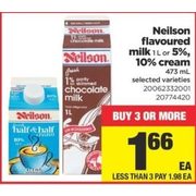 Neilson Flavoured Milk or 5%, 10% Cream - $1.66