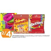 Life Savers Gummies Or Skittles Or Starburst Bagged Candy - 2/$4.00