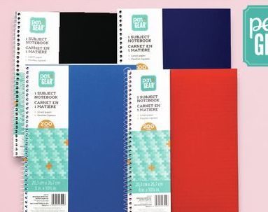 Walmart Pen Gear 0 Page 1 Subject Notebook With Poly Cover Redflagdeals Com