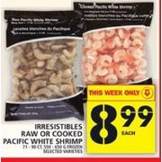 Irresistibles Raw Or Cooked Pacific White Shrimp   - $8.99