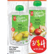 PC Organics Baby Food  - 3/$4.00