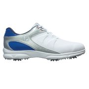 Footjoy Men's Arc Xt Spiked Golf Shoe - White/blue/silver - $109.96 ($50.03 Off)