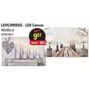 Love/Bridge - LED Canvas - $9.07 (30% off)