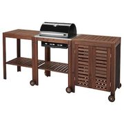 Applaro / Klasen Charcoal Barbecue with Cart & Cabinet - $440.00