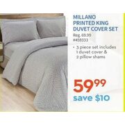 Millano Printed King Duvet Cover Set - $59.99 ($10.00 off)