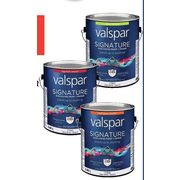 All 3.78-L Cans of  Valspar Signature Interior Paint - $10.00 off