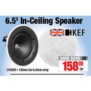 KEF 6.5" In-Ceiling Speaker - $158.00/pr ($240.00 off)