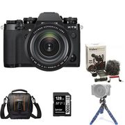 Fujifilm X-T3 Mirrorless Camera Body With XF 16-80mm Lens Kit, Compact Bag, Mini Tripod, Rode Compact In-Camera Microphone And 128