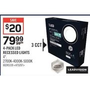 Leadvision LED Recessed Lights - $79.99 ($20.00 off)