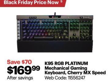 Best Buy Corsair K95 Rgb Platinum Mechanical Gaming Keyboard Cherry Mx Speed Redflagdeals Com