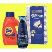 Tide 2x Laundry or Pods, Downy Fabric Enhancers or Liquid Fabric Softener, Bounce Sheets or Kleenex Facial Tissue - $4.99