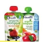 Nestle Gerber Organic Pouches Puree - 2/$3.00
