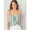 Striped Tie-Strap Cami Top For Women - $24.00 ($5.99 Off)