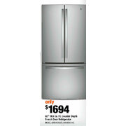 GE 18.6. Cu  Ft. Counter-Depth French Door Refrigerator  - $1694.00