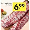 Pork Back Ribs - $6.99/lb
