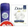 Dove Bar Soap, Lady Speed Stick or Adidas Antiperspirant/Deodorant - $2.99