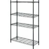 4-Shelf Black Wire Shelving Unit - $59.99 (40% off)