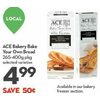 Ace Bakery Bake Your Own Bread  - $4.99 ($50.00 off)