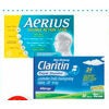 Aerius, Claritin or Life Brand Allergy Products - Up to 50% off