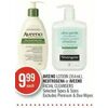 Aveeno Lotion, Neutrogena Or Aveeno Facial Cleansers - $9.99