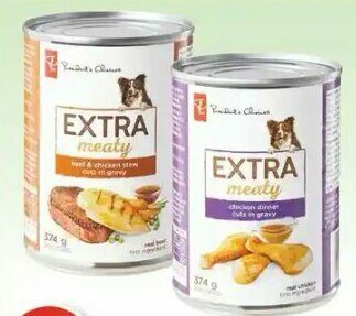 pc extra meaty wet dog food