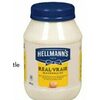 Hellmann's Real Mayonnaise  - $6.99 (Up to $1.00 off)