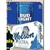 Molson Ultra, Labatt Bud Light Beer - 2/$60.98 ($9.00 off)