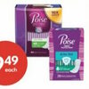 Poise Protective Pads or Lineras - $9.49